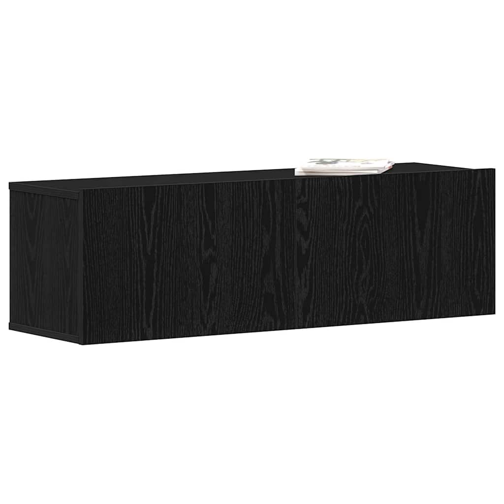 TV Cabinets Black oak 100 x 30 x 30 cm Engineered Wood